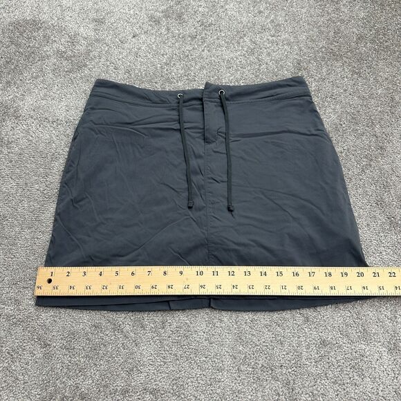Columbia Casual Anytime Skirt Skort Womens 12 Dark Gray Active Outdoor 34x17 - Picture 9 of 12